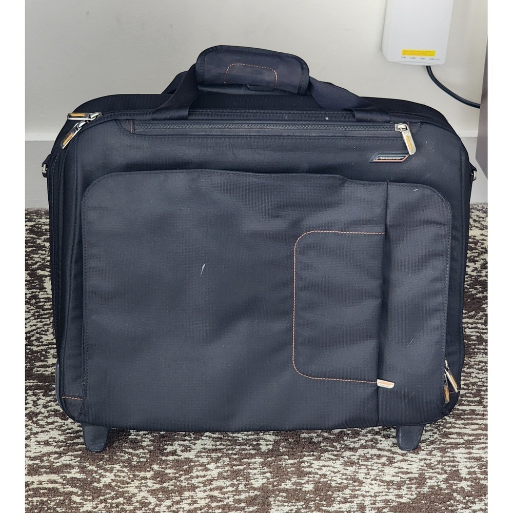 Briggs & Riley Black Verb Rolling Expandable  Briefcase 17 Inch